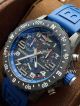 clone Breitling Endurance Pro Swiss Quartz black face blue strap watch (5)_th.jpg